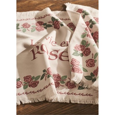 Bella Maison Rose Pamuklu Baskılı Kurulama Bezi 2li Krem (40x50 Cm) Krem