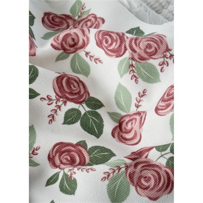 Bella Maison Rose Pamuklu Baskılı Kurulama Bezi 2li Krem (40x50 Cm) Krem