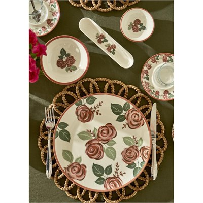 Bella Maison Rose Porselen 3lü Kase (13 Cm)