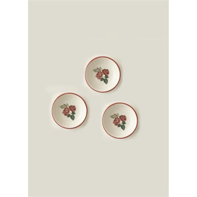 Bella Maison Rose Porselen 3lü Kase (9 Cm)