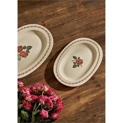 Bella Maison Rose Porselen Sunum Tabağı (25 Cm) Çok Renkli