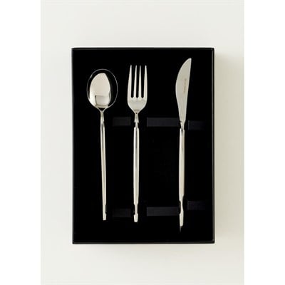 Bella Maison Siena 18 Parça Tatlı Çatal Kaşık Bıçak Seti Silver Silver