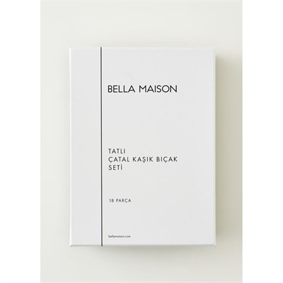 Bella Maison Siena 18 Parça Tatlı Çatal Kaşık Bıçak Seti Silver Silver