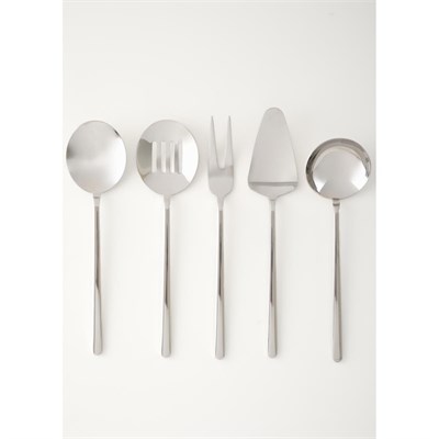 Bella Maison Siena 5 Parça Servis Seti Silver Silver
