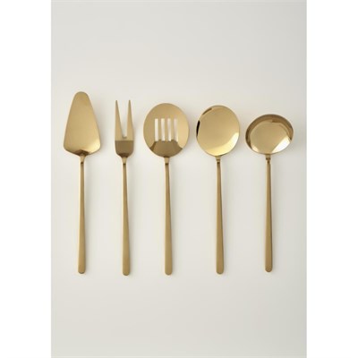 Bella Maison Siena 5 Parça Servis Seti Gold Gold