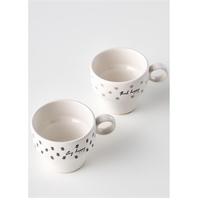 Bella Maison Simple Seramik Espresso 2li Kahve Fincanı Seti (105 Cc) Çok Renkli
