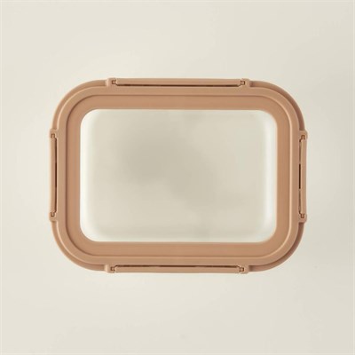 Bella Maison Terra 3lü Cam Saklama Kabı Seti Bej (1050 Cc)