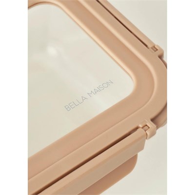 Bella Maison Terra Cam Saklama Kabı Bej (640 Cc) Bej