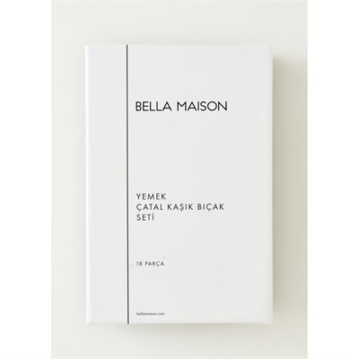 Bella Maison Torino 12 Kişilik 72 Parça Çatal Kaşık Bıçak Seti Silver