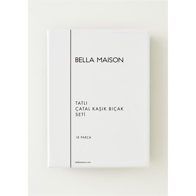 Bella Maison Toscana 18 Parça Tatlı Çatal Kaşık Bıçak Seti Silver Silver