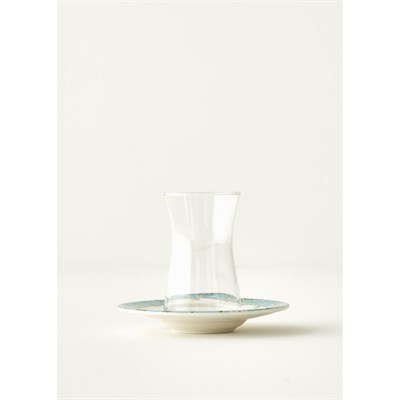 Bella Maison Van Gogh Almond Blossom 6lı Çay Tabağı Turkuaz (12 Cm) Mavi