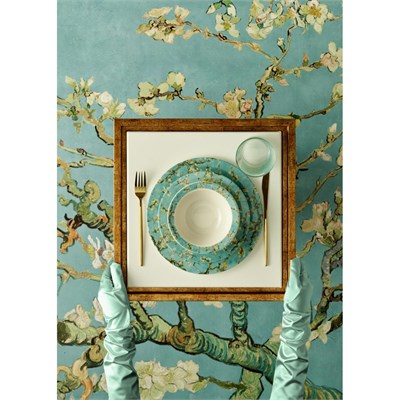 Bella Maison Van Gogh Almond Blossom Porselen Çorba Kasesi Turkuaz (16 Cm) Mavi