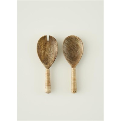 Bella Maison Varna Salata Servis Seti Naturel (22x8 Cm) Naturel