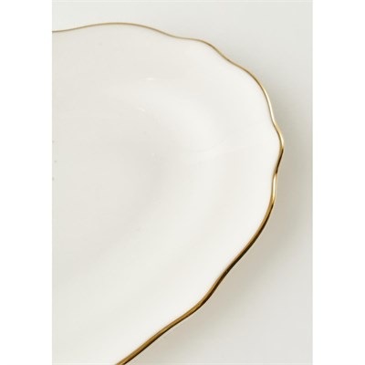 Bella Maison Victoria Porselen Sunum Tabağı Gold (25 Cm) Gold