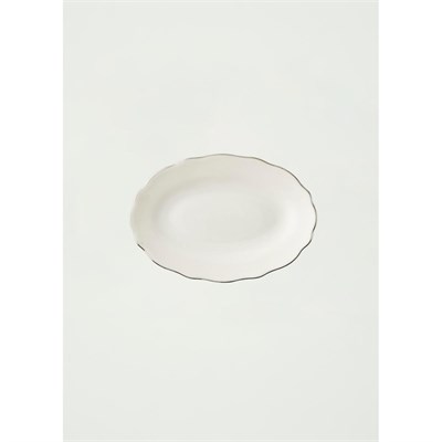 Bella Maison Victoria Porselen Sunum Tabağı Silver (20 Cm) Silver