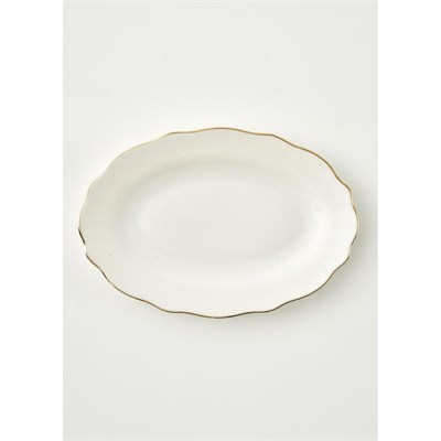 Bella Maison Victoria Porselen Sunum Tabağı Gold (30 Cm) Gold