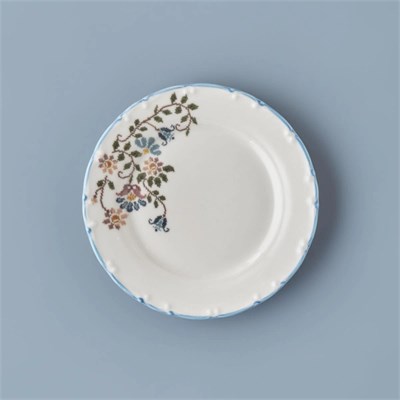 Bella Maison Vintage Porselen Pasta Tabağı 4lü Mavi (20 Cm) Mavi