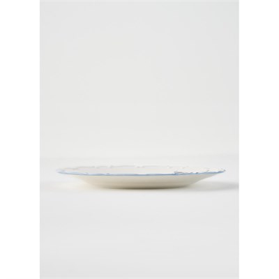 Bella Maison Vintage Porselen Pasta Tabağı 4lü Mavi (20 Cm) Mavi