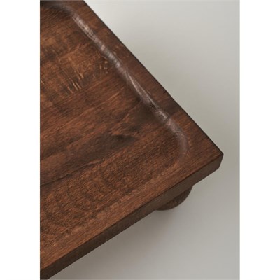 Bella Maison Wooden Ahşap Dikdörtgen Sunum Standı Naturel (17x30 Cm) Naturel
