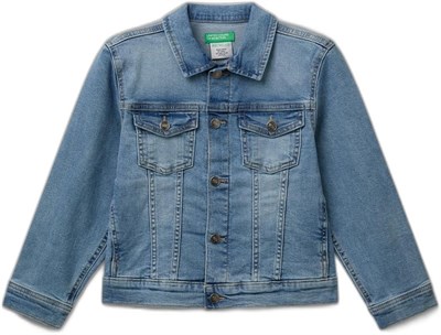 Benetton Erkek Çocuk Denim Denim Ceket
