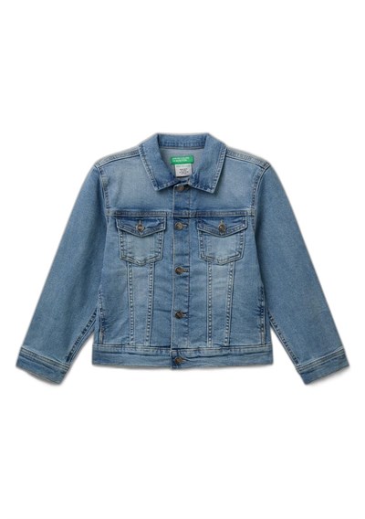 Benetton Erkek Çocuk Denim Denim Ceket