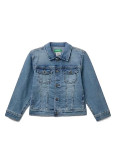 Benetton Erkek Çocuk Denim Denim Ceket