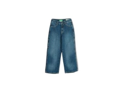 Benetton Erkek Çocuk Lacivert Tek Kargo Cepli Denim Pantolon