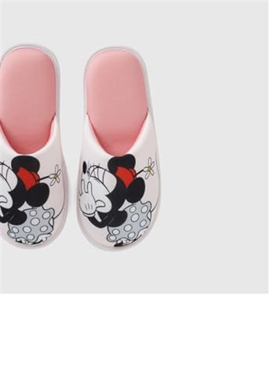 Benetton Erkek Çocuk Pembe Mickey Desenli Terlik