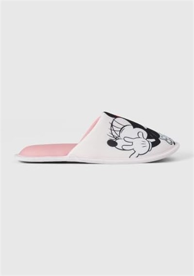 Benetton Erkek Çocuk Pembe Mickey Desenli Terlik
