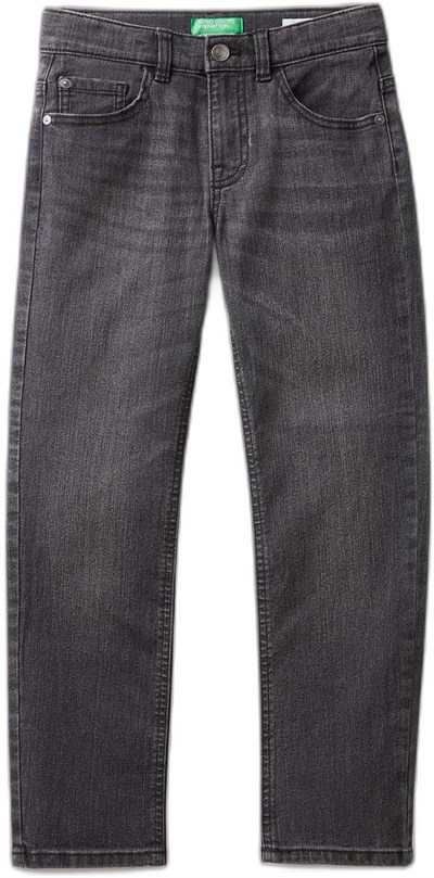 Benetton Erkek Çocuk Siyah 5 Cepli Slim Fit Denim Pantolon