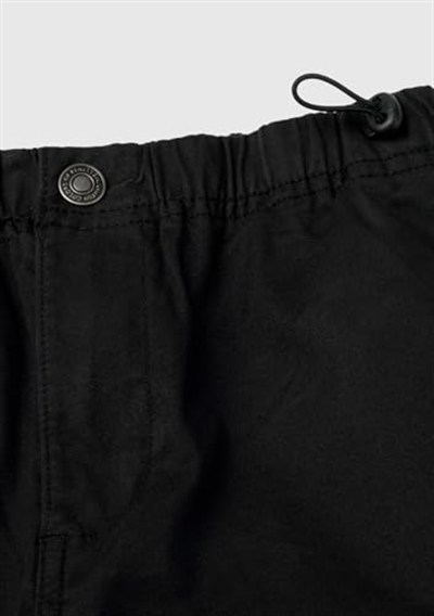 Benetton Erkek Çocuk Siyah Ön Cebi Logo Detaylı Beli Lastikli Beş Cepli Pantolon