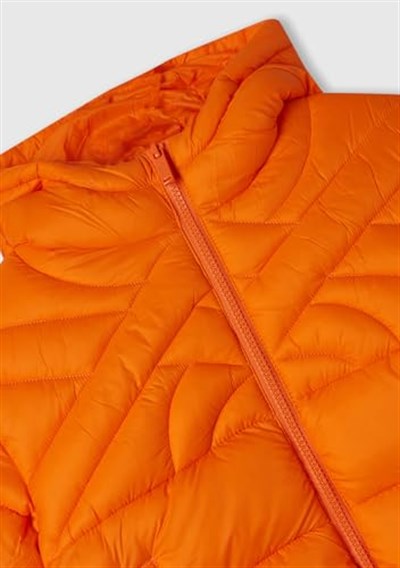 Benetton Erkek Çocuk Turuncu Logo İşlemeli Mont