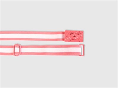 Benetton Kız Çocuk Pembe Logolu Kemer