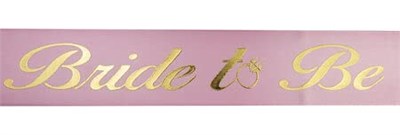 Benim Marifetlerim - Altın Bride To Be Pembe Gelin Kuşağı