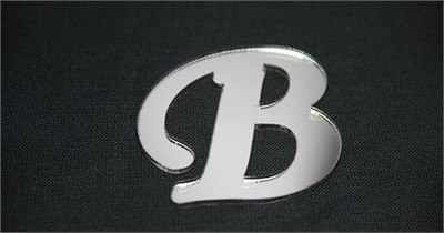 Benim Marifetlerim - B Harfi Gümüş Aynalı Pleksi 4 cm