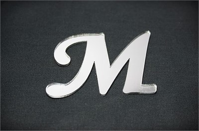 Benim Marifetlerim - M Harfi Gümüş Pleksi 4 cm