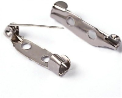 Benim Marifetlerim - Metal Gümüş Broş iğne 2.5 cm 25 Adet