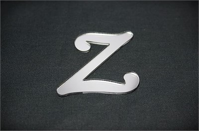 Benim Marifetlerim - Z Harfi Gümüş Pleksi 4 cm