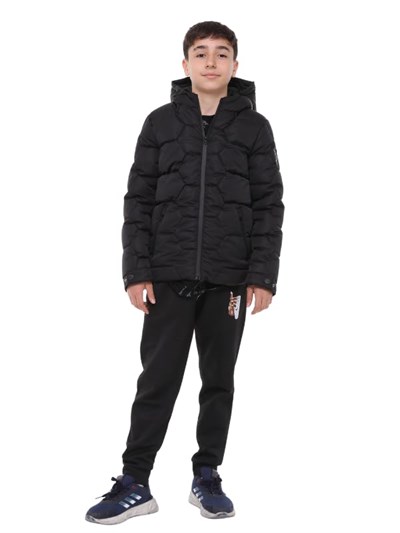 Benittokids Erkek Çocuk Mont 51280 Siyah 14 YAŞ
