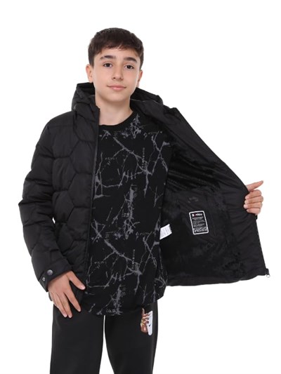 Benittokids Erkek Çocuk Mont 51280 Siyah 14 YAŞ