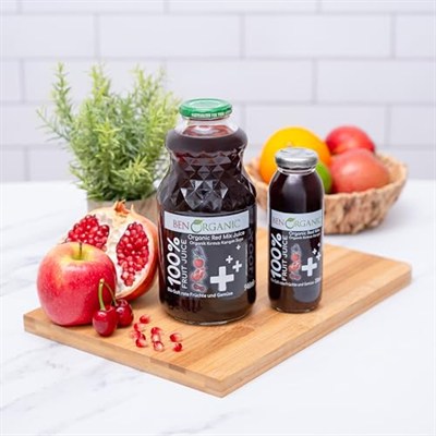 BenOrganic Kırmızı Meyveler Karışık 250 ml Cam Şişe