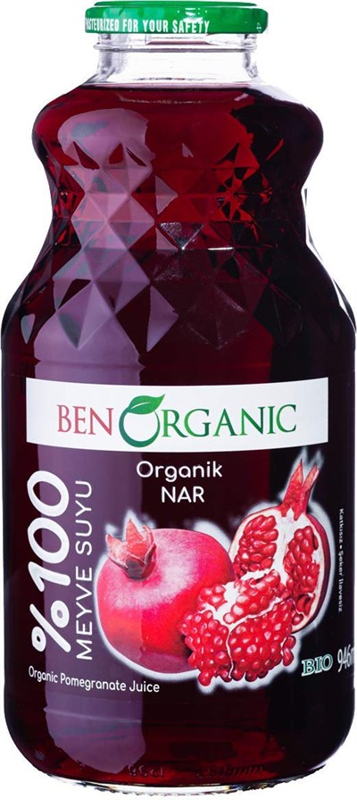 BenOrganic Nar Suyu 946 ml Cam Şişe