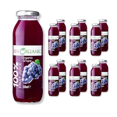 BenOrganic Üzüm Suyu 250 ml Cam Şişe