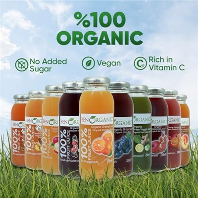 BenOrganic Üzüm Suyu 250 ml Cam Şişe