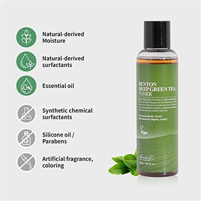Benton Deep Green Tea Toner - Yeşil Çay Tonik 1 Paket (1 X 150 Ml)