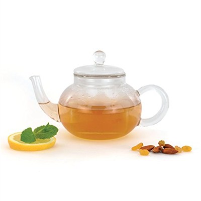 BergHOFF 1107037 çaydanlık, ısıya dayanıklı cam, şeffaf, 13 x 17 x 15 cm