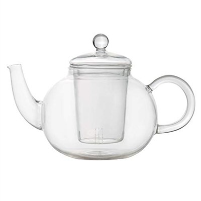 BergHOFF 1107037 çaydanlık, ısıya dayanıklı cam, şeffaf, 13 x 17 x 15 cm