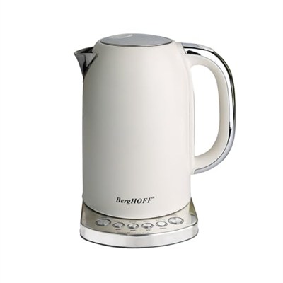 BergHOFF Gem Concept 1, 7 L Su Isıtıcı – 2400 W, Çoklu Otomatik Sıcaklık Ayarı | Vanilya Krem