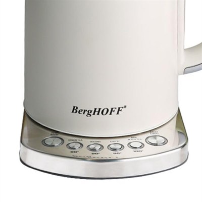 BergHOFF Gem Concept 1, 7 L Su Isıtıcı – 2400 W, Çoklu Otomatik Sıcaklık Ayarı | Vanilya Krem