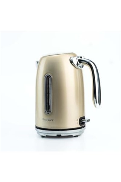 BergHOFF Gem Metallic 1.7 Litre Su Isıtıcısı – 2200 W, Paslanmaz Çelik Gövde | Gold